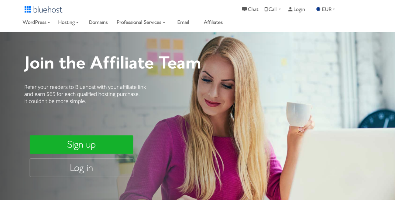 Hosting site affiliate marketing example